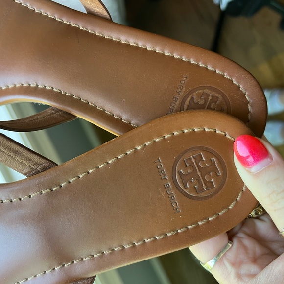 Tory Burch Miller Sandal - Size 10 Vintage Vachetta Leather - Picture 5 of 5